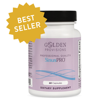 Load image into Gallery viewer, Supplement bottle labeled 'SinusPRO' by Golden Provisions with a 'Best Seller' label on a white background.