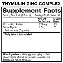 Load image into Gallery viewer, Thymulin Zinc Complex
