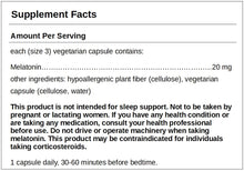 Load image into Gallery viewer, Melatonin 20 mg
