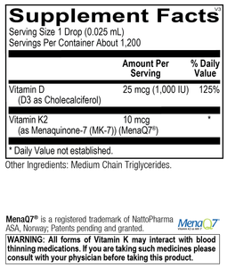 Vitamin D3 + K2 Drops