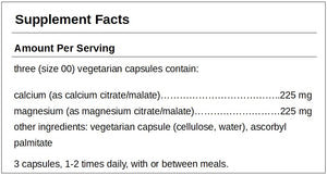 Calcium Magnesium (citrate/malate) 180's
