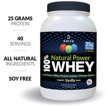 Load image into Gallery viewer, Natural Power Whey Protein (40 Servings - 1 Jar)

