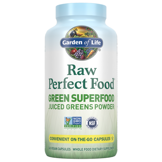 Raw Perfect Food Green Superfood 240 Capsules